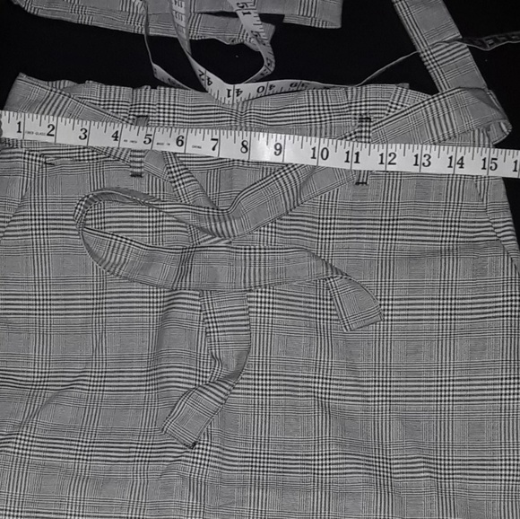 Machine Washable Tie Waist Plaid Pencil Skirt - Picture 8 of 8